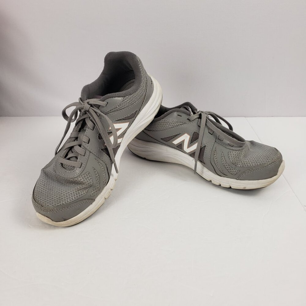 NNew Balance 9 Gray Walking Strike Path Sneakers Womens Lace Up Mesh